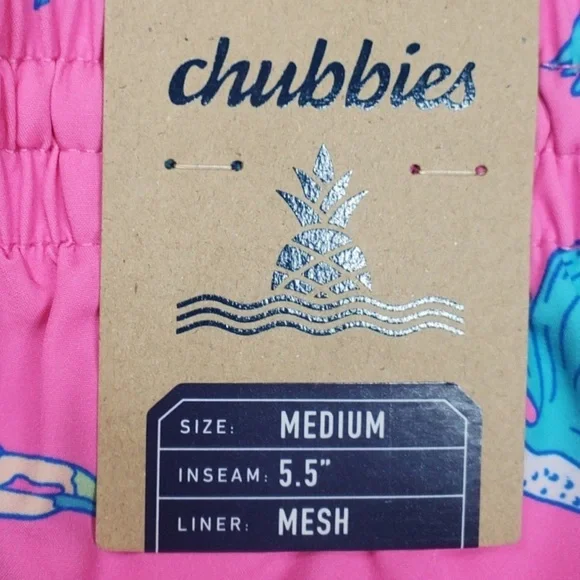 Chubbies Men’s Swim Trunks, Size Medium “Toucan Do It” Style - Picture 7 of 7